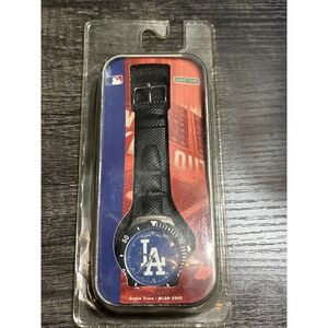GameTime MLB Los Angeles Dodgers Watch Blue Face Black Strap New In Package 2005